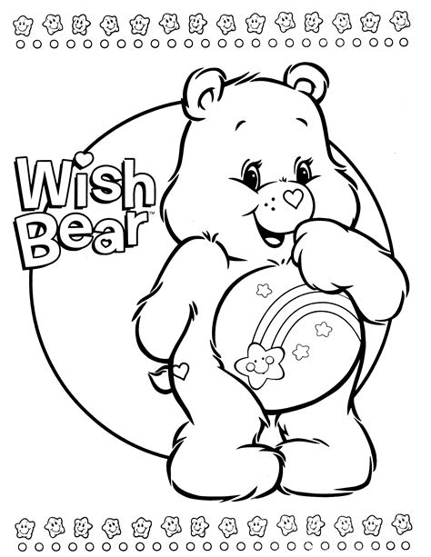 Care bear coloring pages to download and print for free