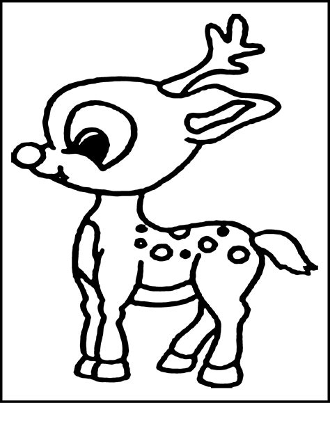 Rudolph Coloring Pages Freely | Educative Printable