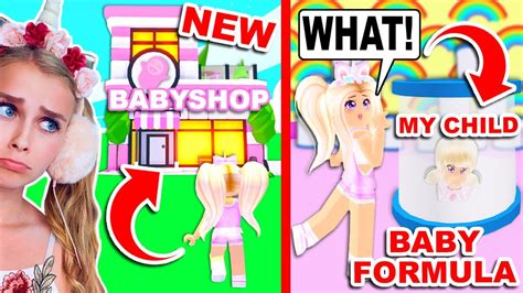 *NEW* BABYSHOP SECRETLY TURNS BABIES Into FORMULA In Adopt Me! (Roblox ...