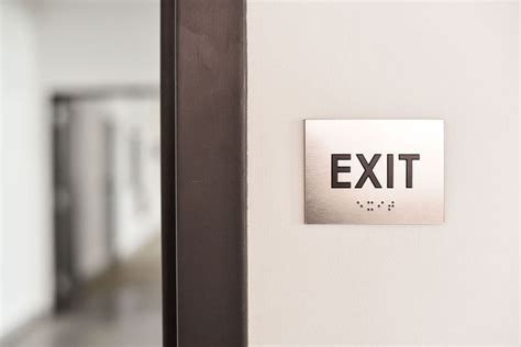 ADA Exit Signs | Braille Exit Signs — Medical Office Signs