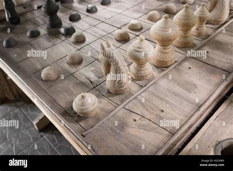 ancient thai chess  lined   board stock photo alamy