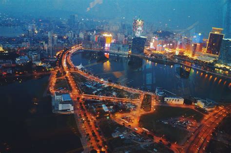 night view of macau tower