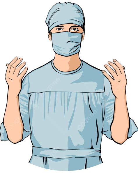Surgeon Illustration Surgeon Doctor Surgery Gown Vector, Surgeon