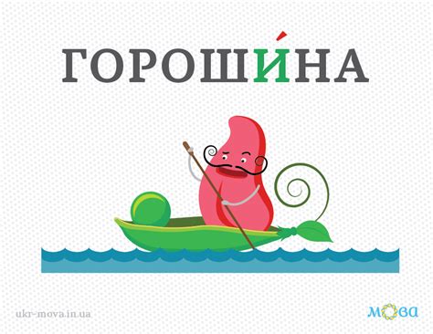 Наголос у слові «горошина» | Мова – ДНК нації