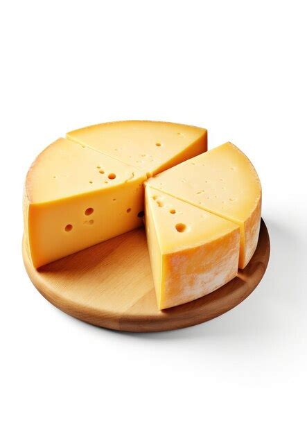 premium ai image cheese wheel   piece  cheese   white