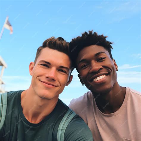 Premium Photo | Handsome interracial gay couple