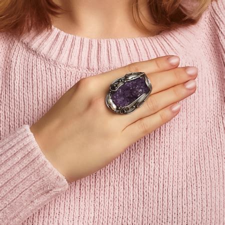 Купить кольцо с аметистом - продажа по низкой цене в интернет-магазине ...