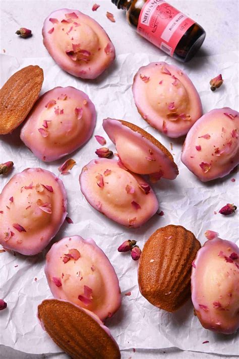Rose Madeleines - Jaja Bakes