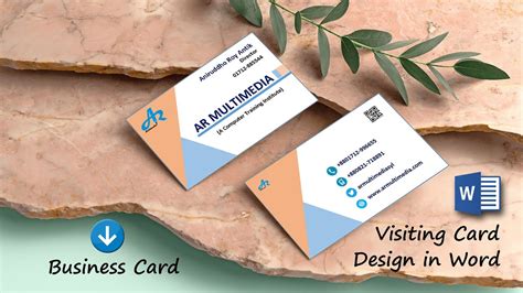 ms word tutorial    visiting card  ms word business card