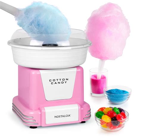 Nostalgia PCM805PNK Retro Hard & Sugar-Free Candy Cotton Candy Maker