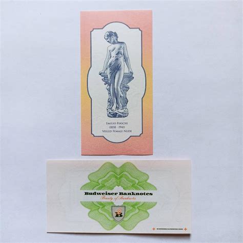 Vizitka Budweiser Banknotes - female nude | Aukro