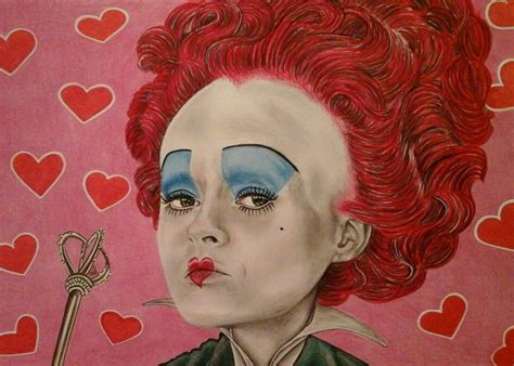 A drawing I did of the Queen of hearts .... orrrrfffffff with your head ...