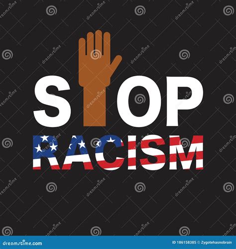 Simbolo Di Lotta Contro Il Razzismo Le Lettere Nel Modello Degli Stati