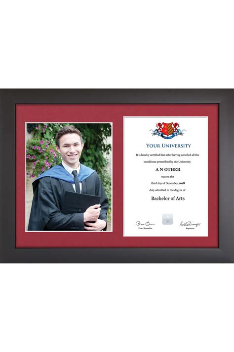 Royal Agricultural University Modern dual graduation certificate frame