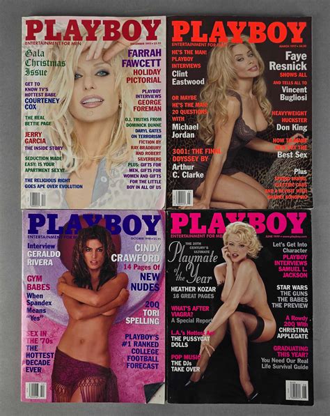 At Auction: Group of 4 1990s Playboy Magazines