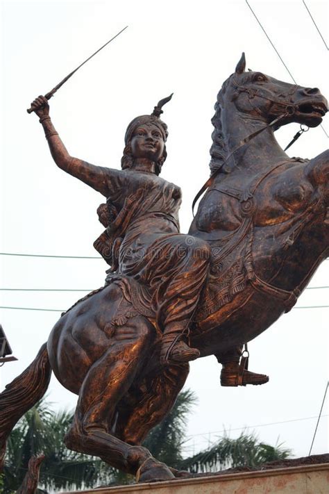 Brass Statue of Rani of Jhansi, a Female Freedom Fighter of India ...