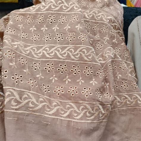 jual katun bordir import motif bolong bolong shopee indonesia