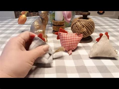 КУРОЧКИ БЕЗ ВЫКРОЙКИ И БЕЗ МАШИННОГО ШИТЬЯ - фармхаус декор - YouTube