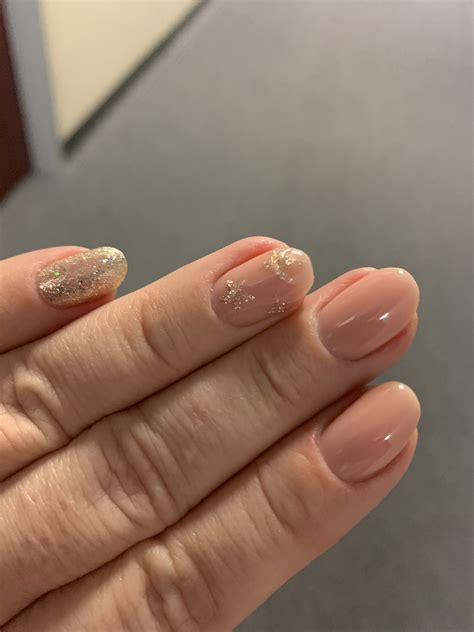 Nude/gold nails in 2025 | Gold nails, Edgy nails, Blush nails