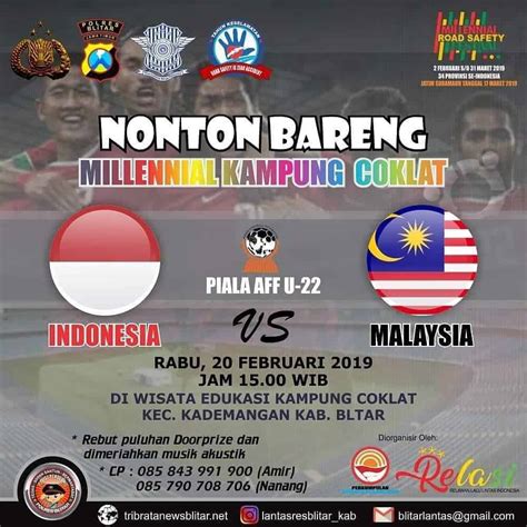 Nonton Bareng Piala AFF U-22 Bersama Millennial Kampung Coklat – Info ...