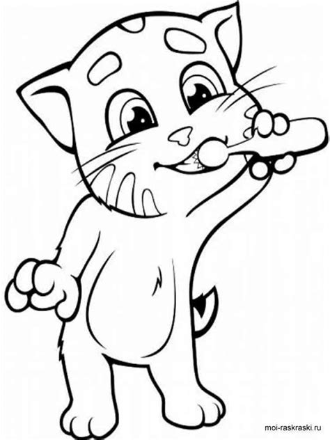 Talking Tom Coloring Pages Coloring Pages