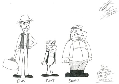 Roald Dahl - Boggis, Bunce and Bean by MortenEng21 | Roald dahl