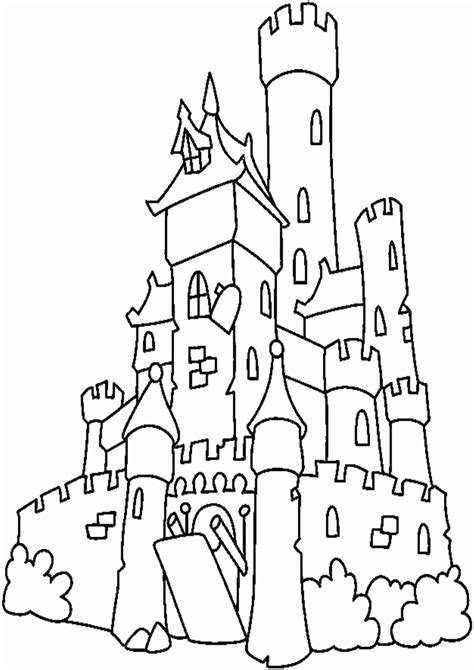 Free & Easy To Print Castle Coloring Pages - Tulamama