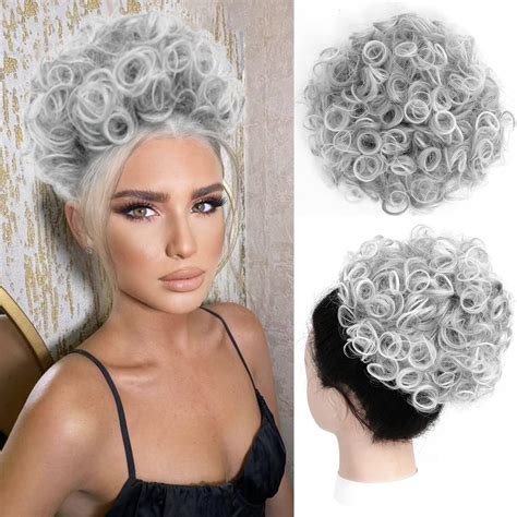 Amazon.com : ZERAL Messy Bun Hair Piece Tousled Updo Messy Hair Buns