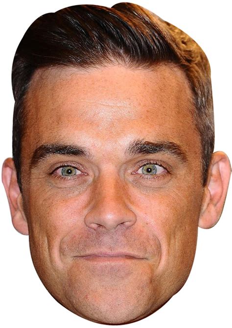 Robbie Williams Face Party Face Fancy Dress - Celebrity-Facemasks.com