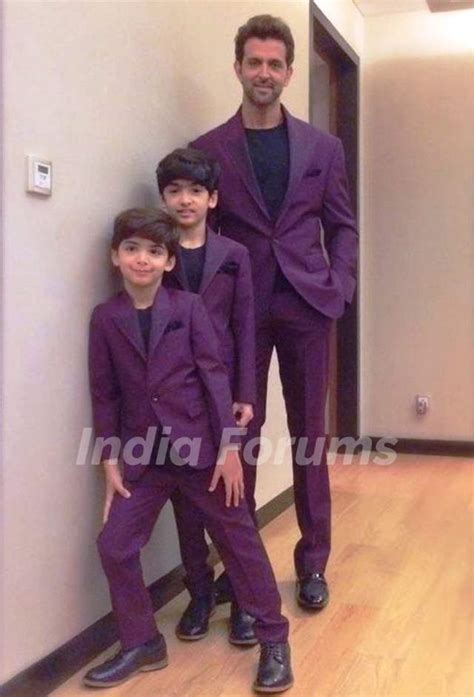 Hrithik Roshan With His Sons Photo