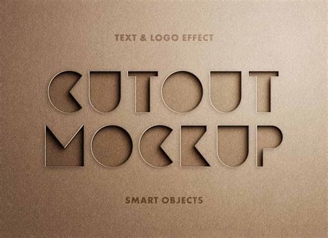 Free Paper Cut Out Logo Mockup PSD - Good Mockups