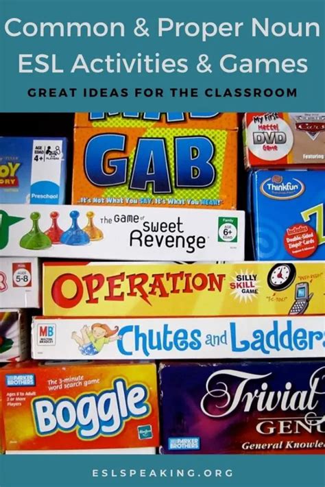 common  proper noun activities games lesson plans