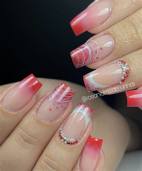 Unhas De Gel Bonitas Vermelhas - Pin em Unhas de gel | Unhas vermelhas glitter, Unhas bonitas, Unhas ...
