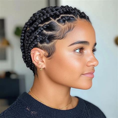 Trança Com O Proprio Cabelo Curto - 55 Tranças em Cabelos Curtos para Você Experimentar