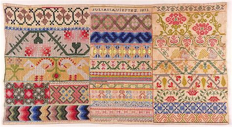 Mexican sampler | Antique samplers, Cross stitch embroidery, Embroidery ...