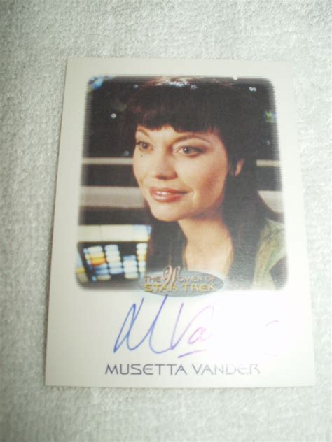 Star Trek Autograph Card Women of Musetta Vander as Derran Tahl in