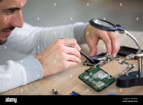 engineer  dismantling  ram  disassembling stock photo alamy