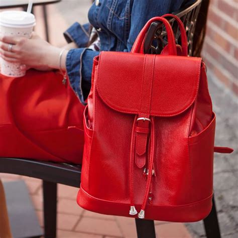 AXES | Рюкзак кожаный авторский женский Вackpack Red Leather. Цена ...