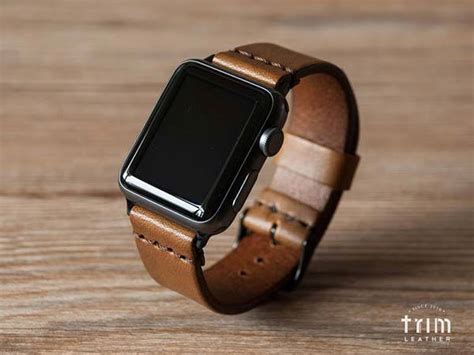 handmade minimalist customizable leather apple  band gadgetsin