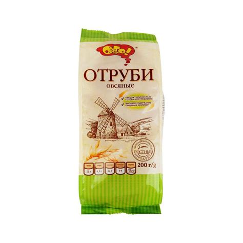Купить отруби ого овсяные 200г с доставкой на дом в магазине SPAR