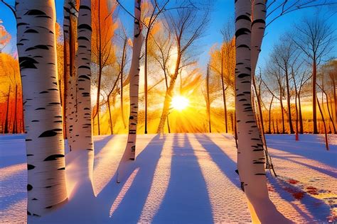 Beautiful Trees in a Snowy Winter Graphic by eifelArt Studio · Creative ...