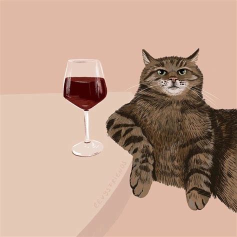 Pin by Татьяна on Магия вина | Cat art, Cat posters, Cat illustration
