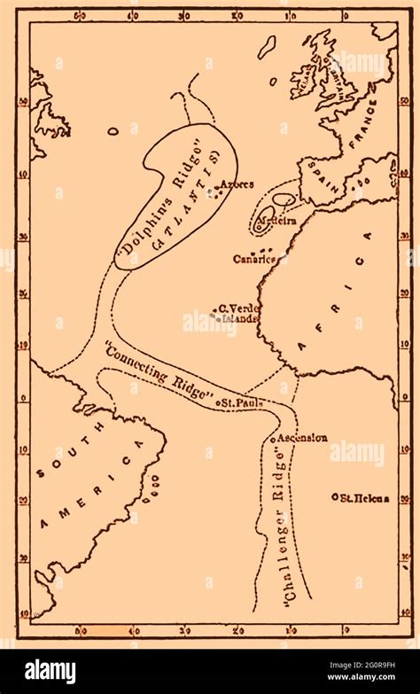 atlantic ridge map  res stock photography  images alamy