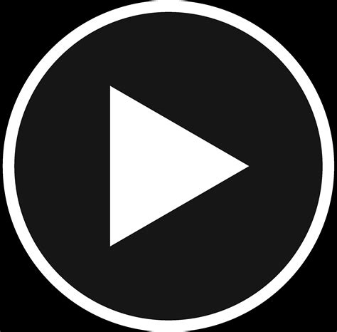 Play Black Button transparent PNG - StickPNG