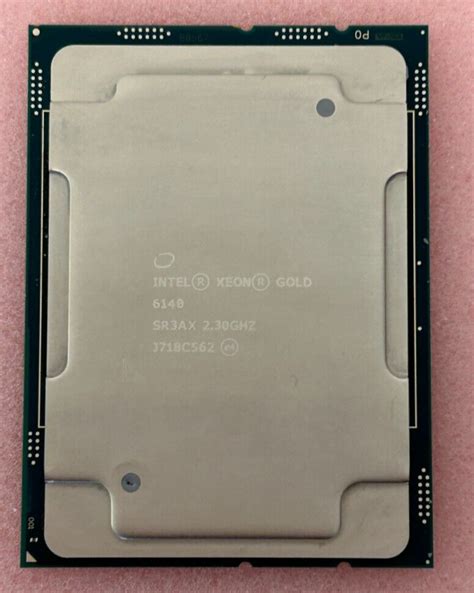 Intel Xeon Gold 6140 18-Core 2.3GHz LGA3647 Server Processor CPU SR3AX ...