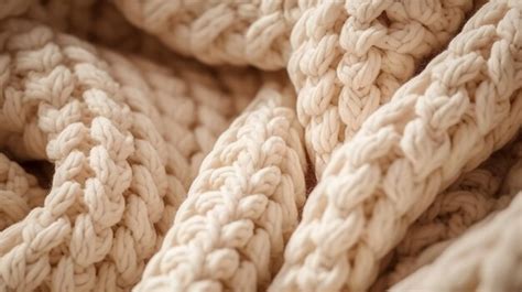 premium ai image handcrafted knitted fabrick bage background closeup shot