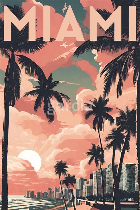 Miami Poster Digital Download - Etsy