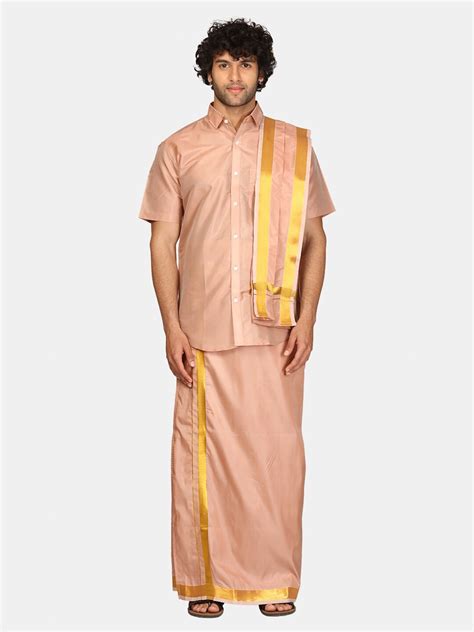 Buy Sethukrishna Men Vesti & Shirt With Angavastram Set - Clothing Set ...
