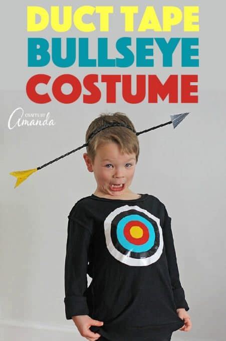 Bullseye Costume: use duct tape for a creative Halloween costume