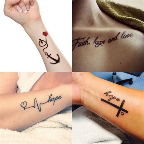Faith Hope Love Tattoo Stencil